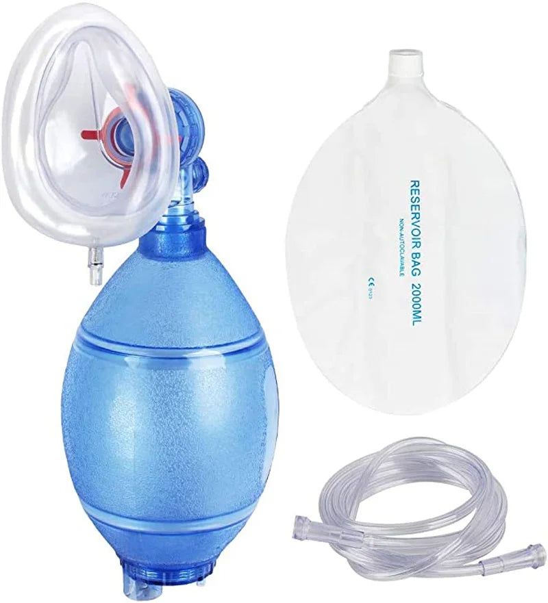 First Aid Manual PVC Adult/Child/Infant Resuscitation Ambu Bags 2000ml/1600ml Reservoir Bag Emergency Self-help - ARCHE
