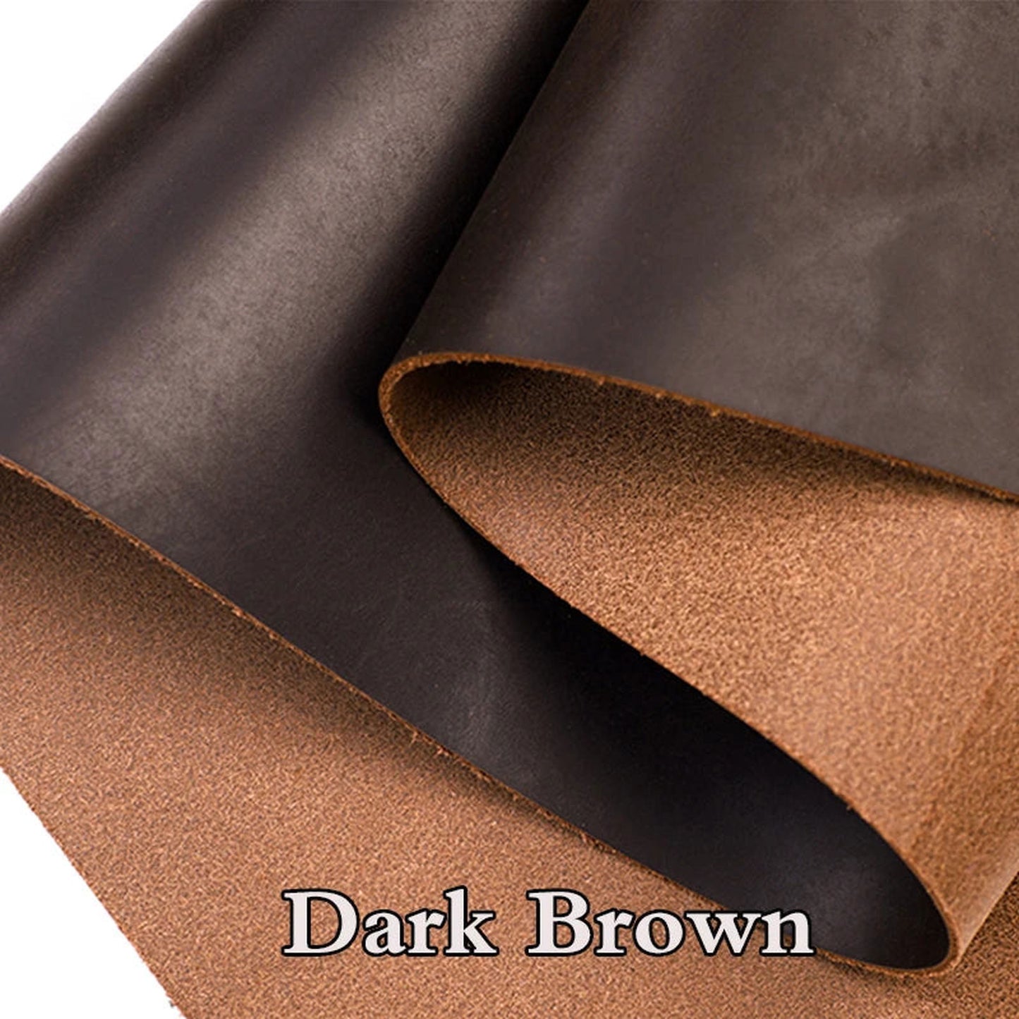 2mm Dark Orange Natural Cow Skin Leather for Belt Wallet Bag - ARCHE