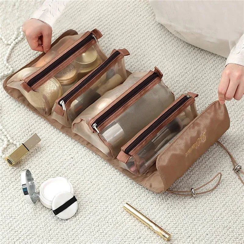 4 in 1 Makeup Bags Portable Folding Travel Cosmetics Storage Toiletry Bag - ARCHE