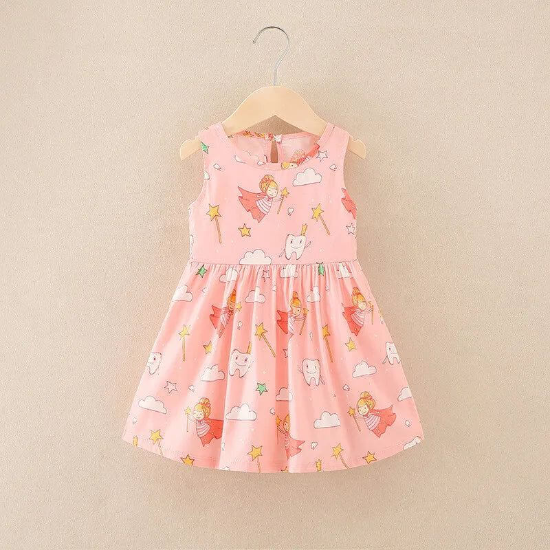 Baby Girls Dress Summer Flower Fashion Sling Dress new Born - ARCHE