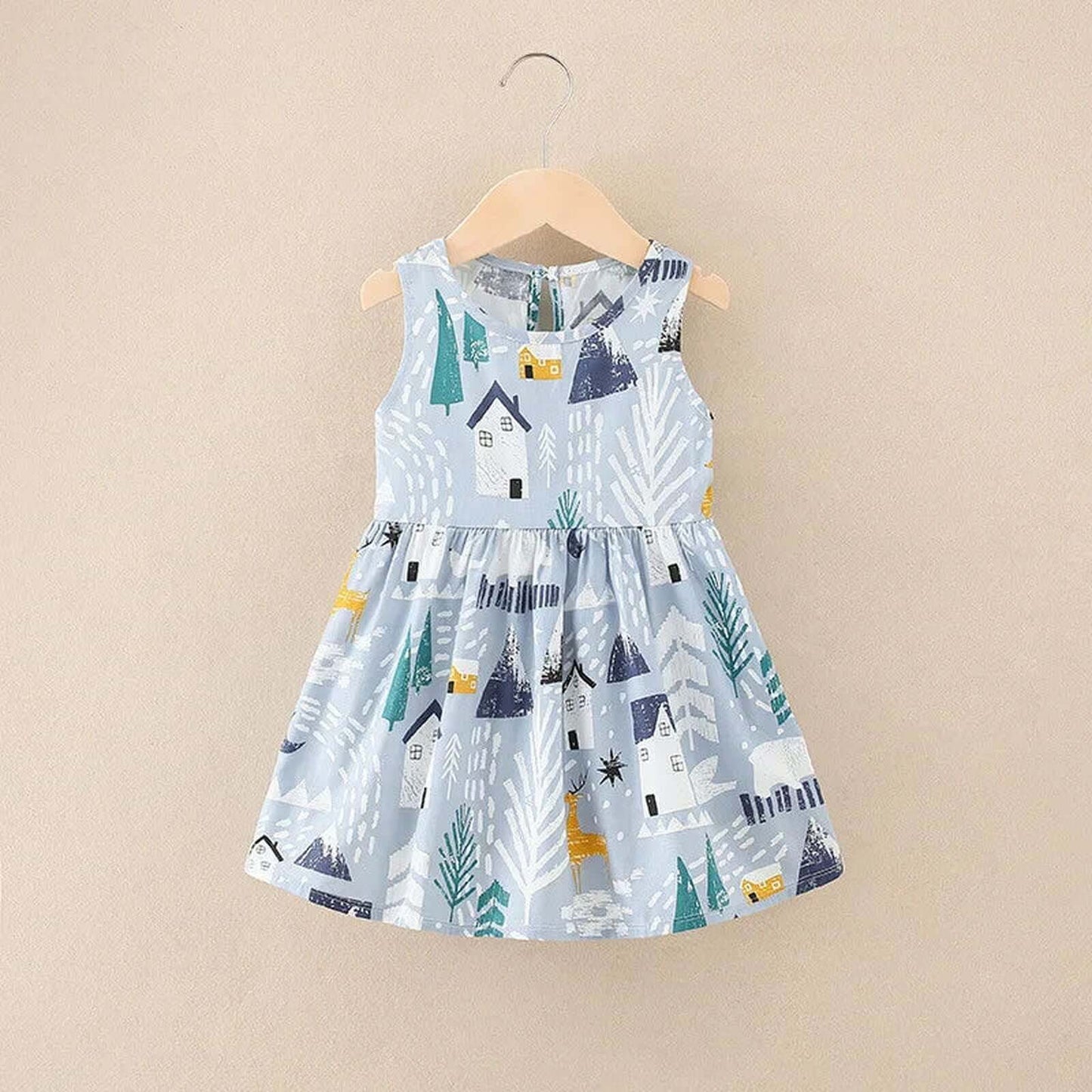 Baby Girls Dress Summer Flower Fashion Sling Dress new Born - ARCHE