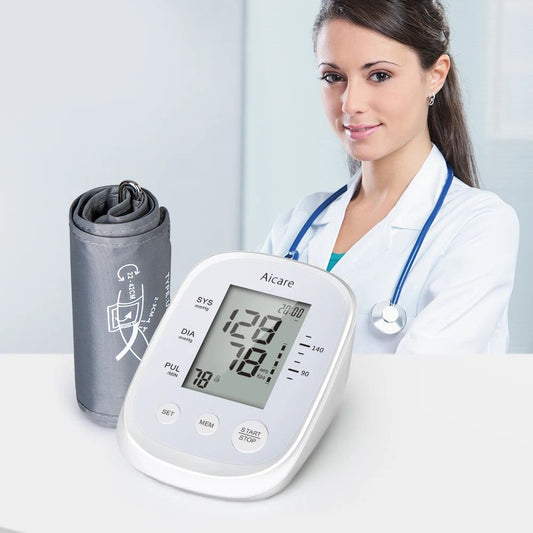 Blood Pressure Monitor Digital Tonometer Upper Arm Automatic BP Medical Sphygmomanometer Pulse - ARCHE