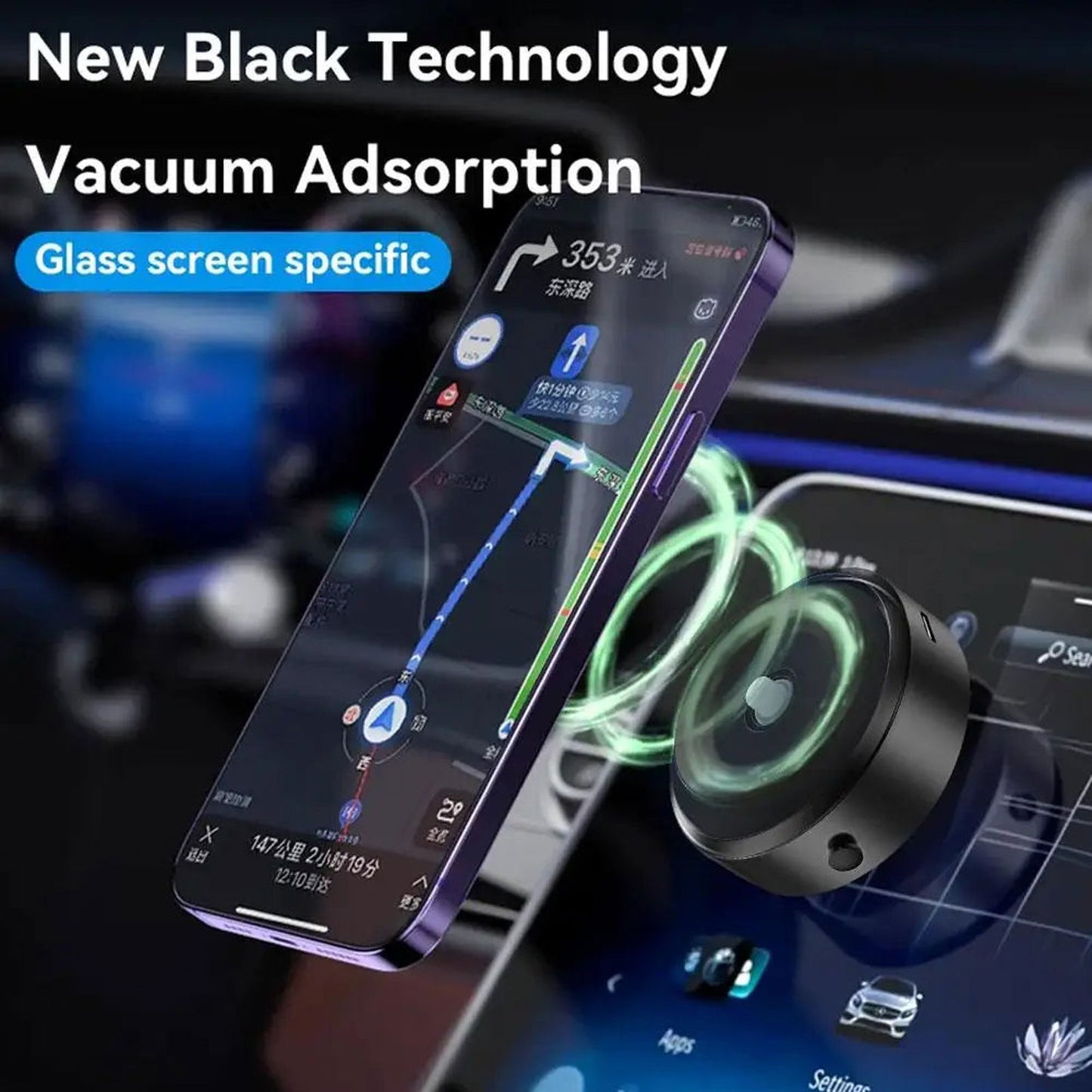 Car Mount Mobile Phone Holder Magnetic Black Technology  Adsorption - ARCHE