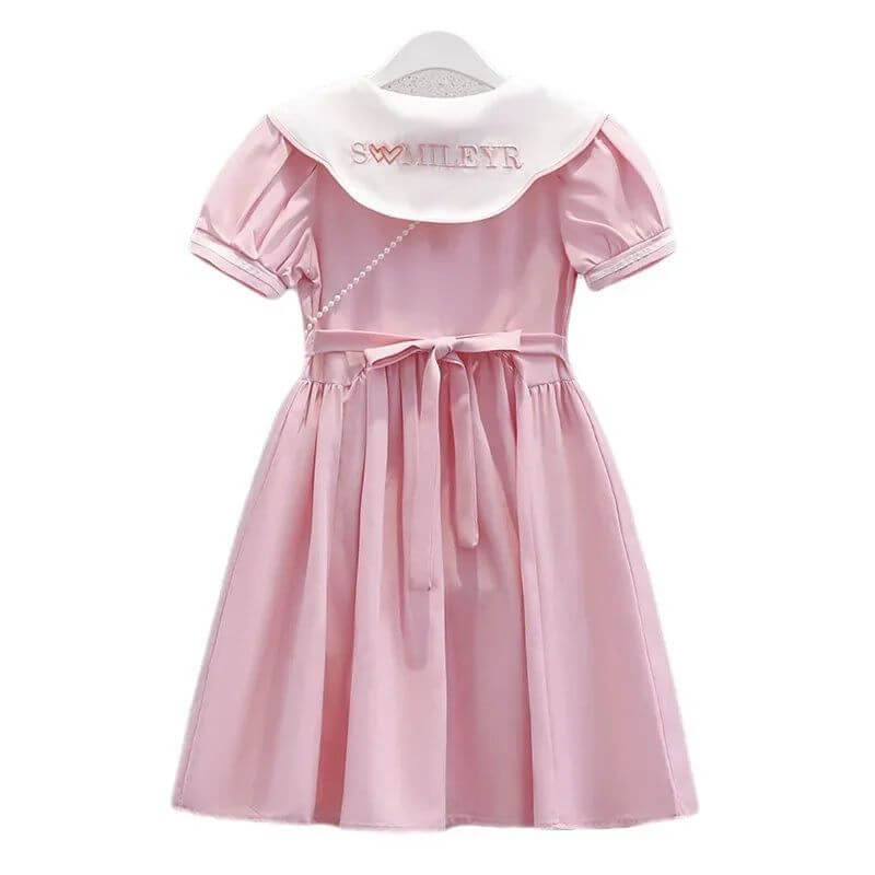 Doll Neck Princess Dress Kid's Fashion College Style 3-12 Y - ARCHE