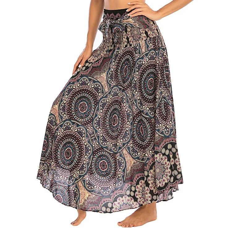 Fashion Skirts Women Skirt New Sexy Woman Long Jupe Bohemian Boho Flowers - ARCHE