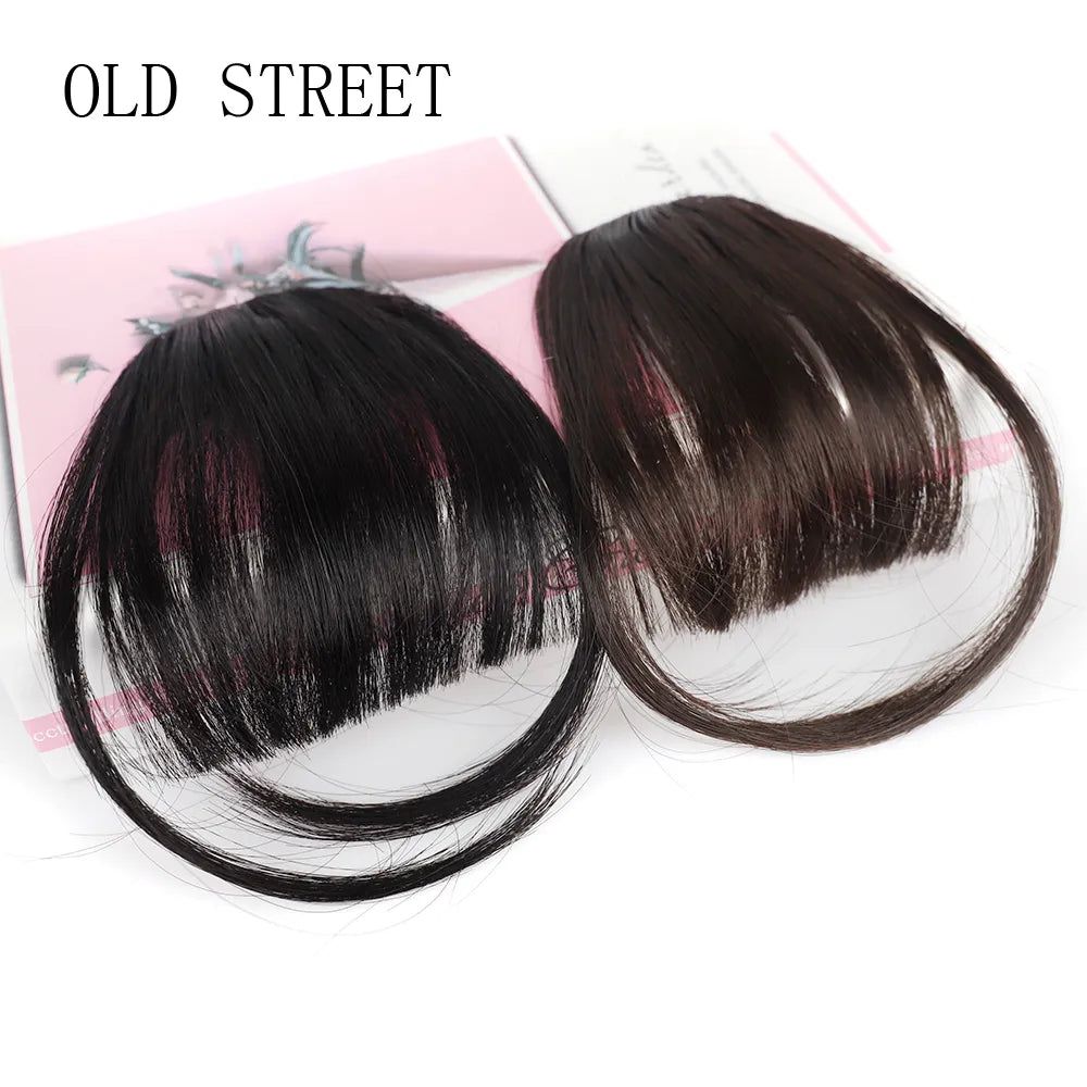 Natural Short Brown Black Fake Hair Fringe Extension 1 Clip In Hairpieces Accessories For Women/Girl - ARCHE