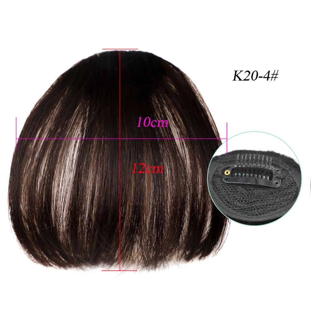 Natural Short Brown Black Fake Hair Fringe Extension 1 Clip In Hairpieces Accessories For Women/Girl - ARCHE