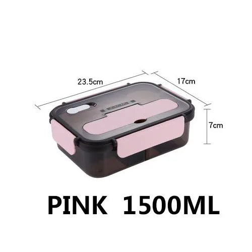Transparent Lunch Box For Kids With Leak-Proof Microwave ARCHE