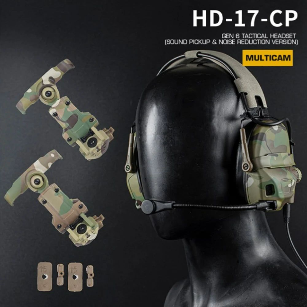 HD-17 GEN 6 Tactical Sports Shooting Earmuff Anti-Noise Headset - ARCHE