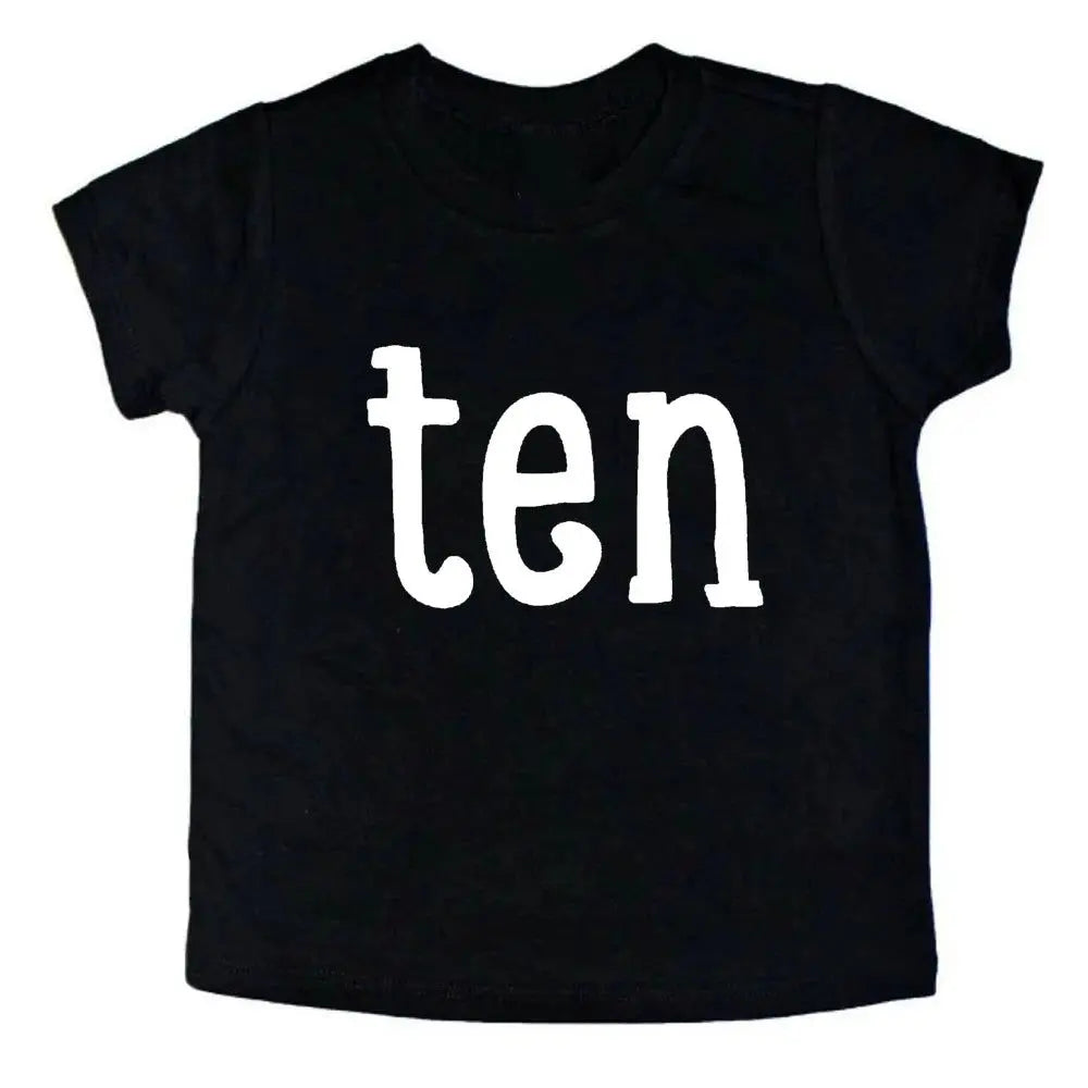 Kid's Birthday T-Shirts Short Sleeve Baby Fashion T-shirts - ARCHE