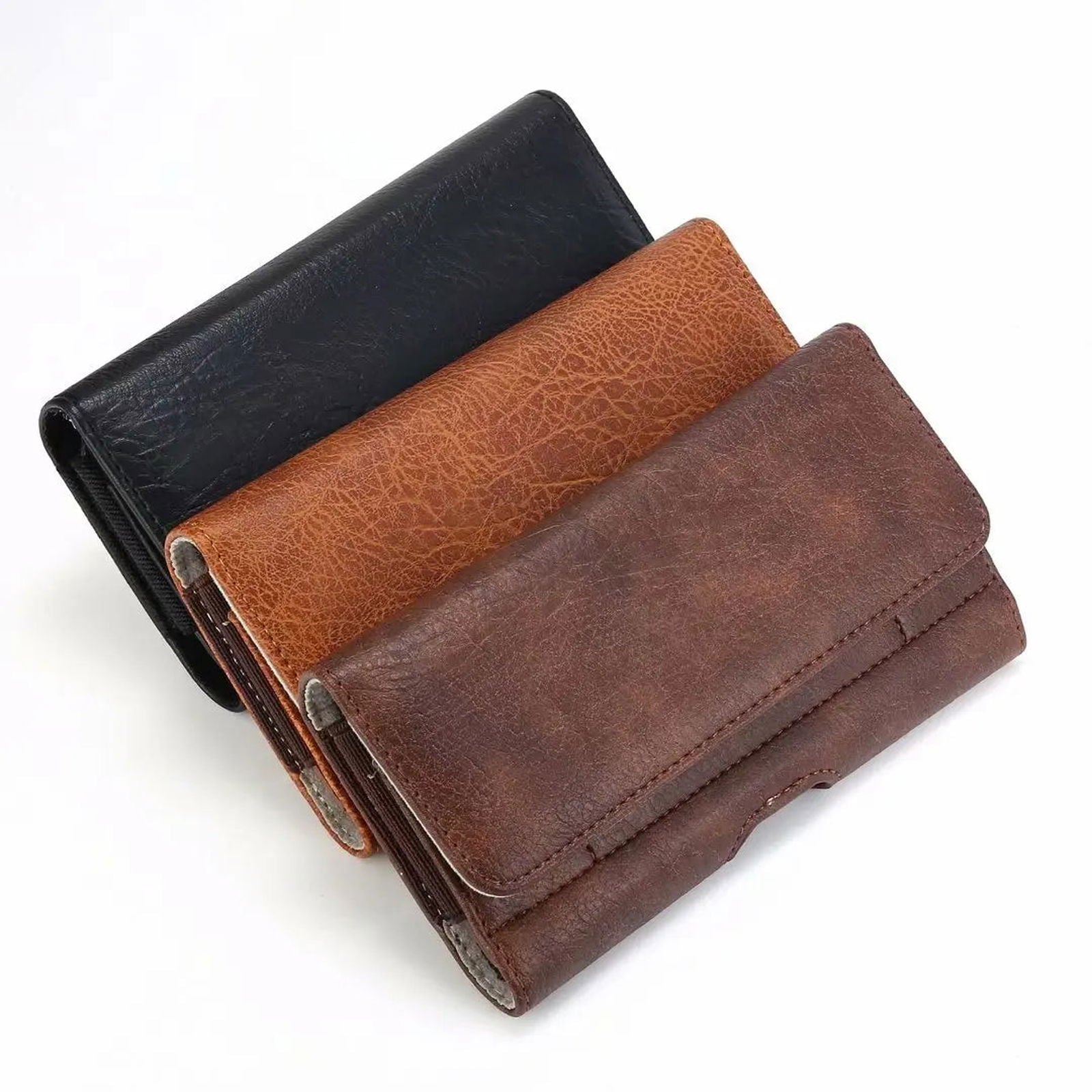 Leather Men Waist Bag Holder Belt Clip Phone Case - ARCHE