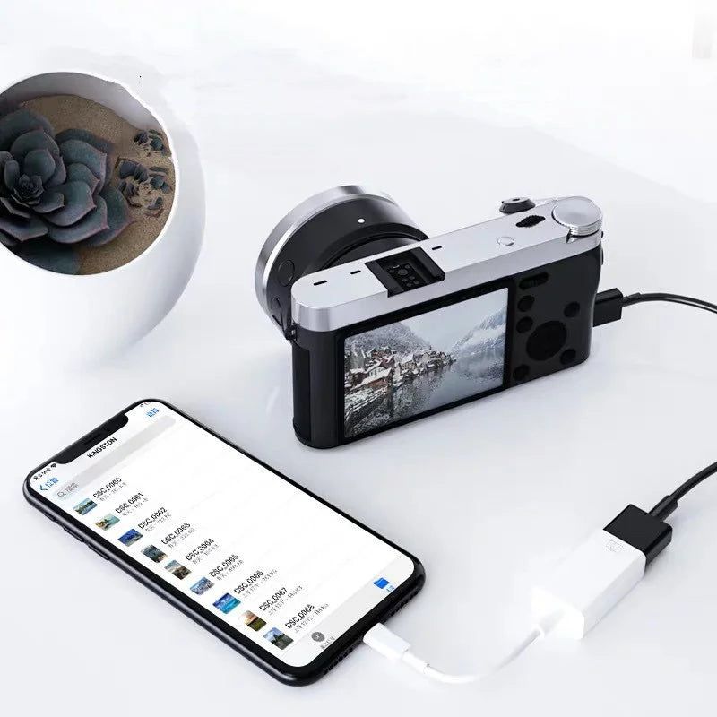 Lightning USB OTG Converter Adapter for IPhone Mouse Keyboard Charging U Disk Camera Card Reader Data Converter Iphone - ARCHE