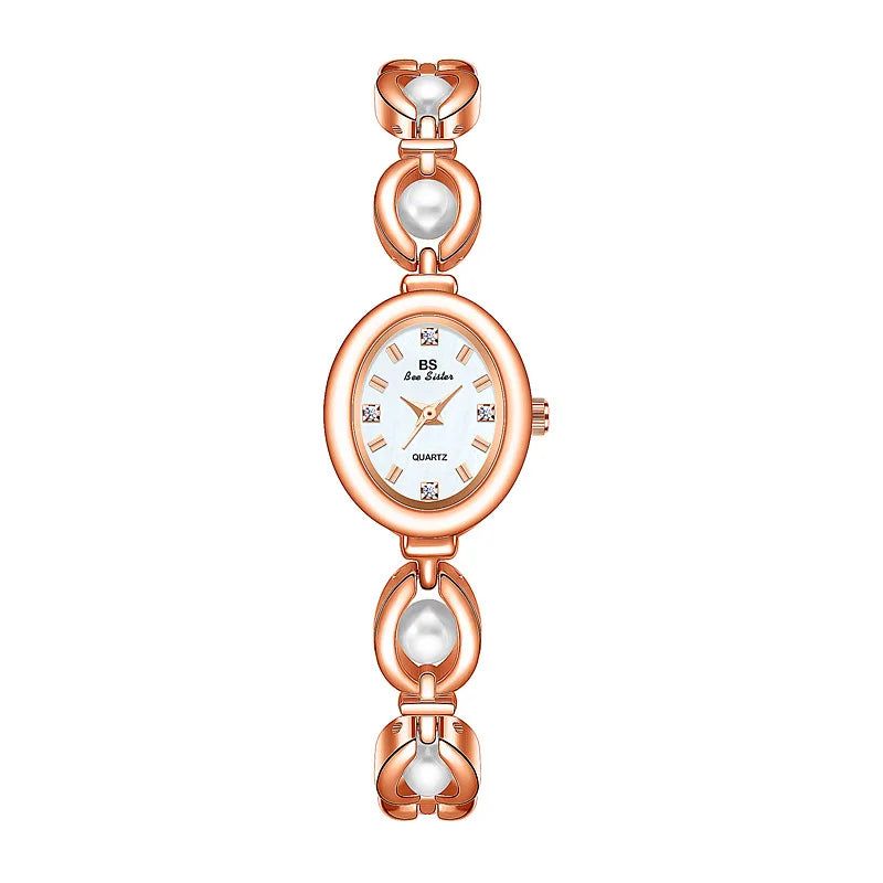 Luxury Brand Watches For Women Fashion Pearl Bracelet Ladies Dress Wristwatches Elegant Clock - ARCHE