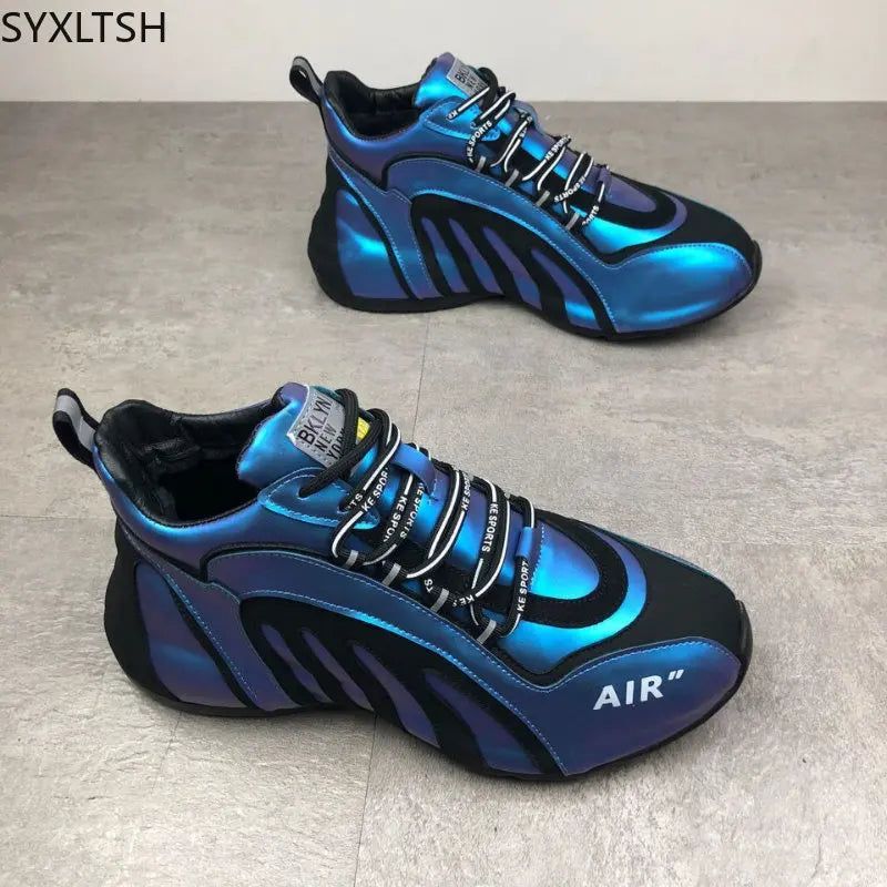 Men Leather Casual Sneaker Sports Shoes for Men Chunky Sneakers Fashion Shoes - ARCHE