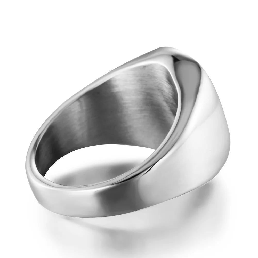Muslim Allah Shahada One Stainless Steel Ring for Men - ARCHE