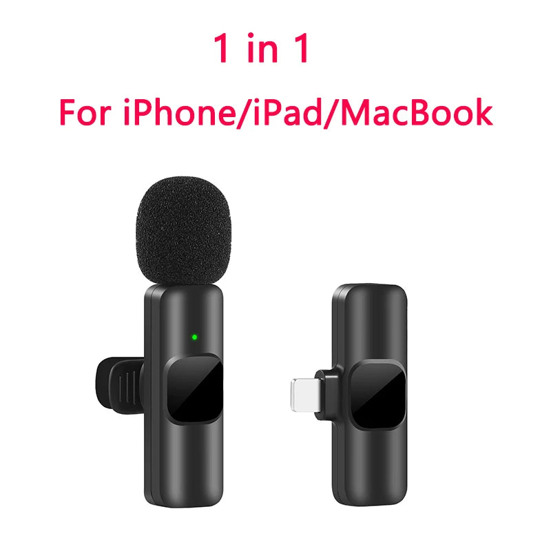Wireless Microphone Recording Mini Mic for iPhone Android ARCHE