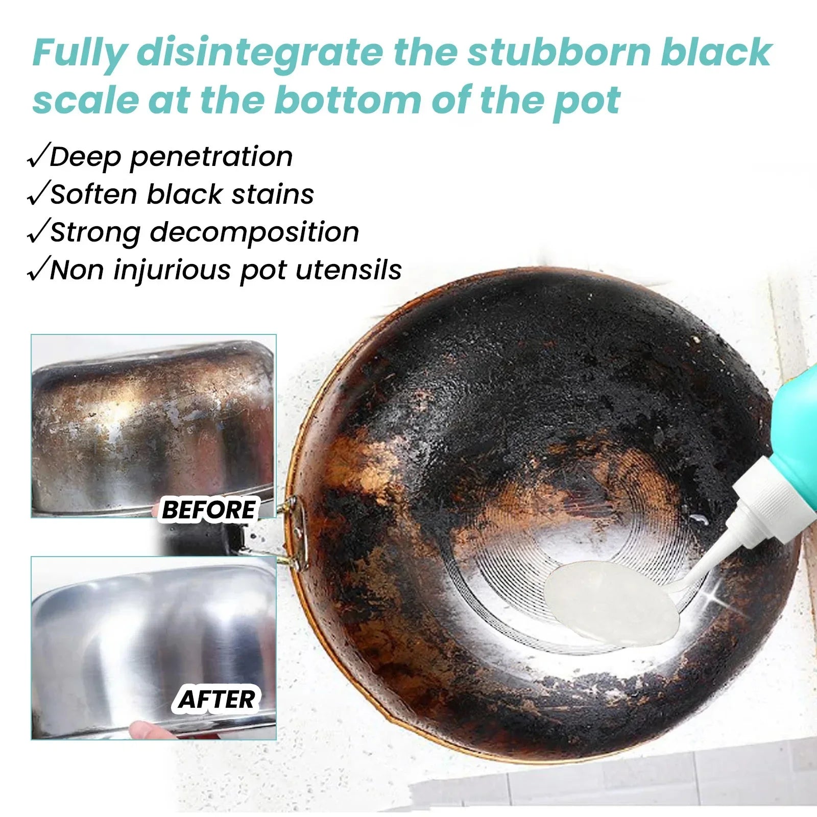 Cookware Rust Remover Gel Black Pot Bottom Polishing ARCHE