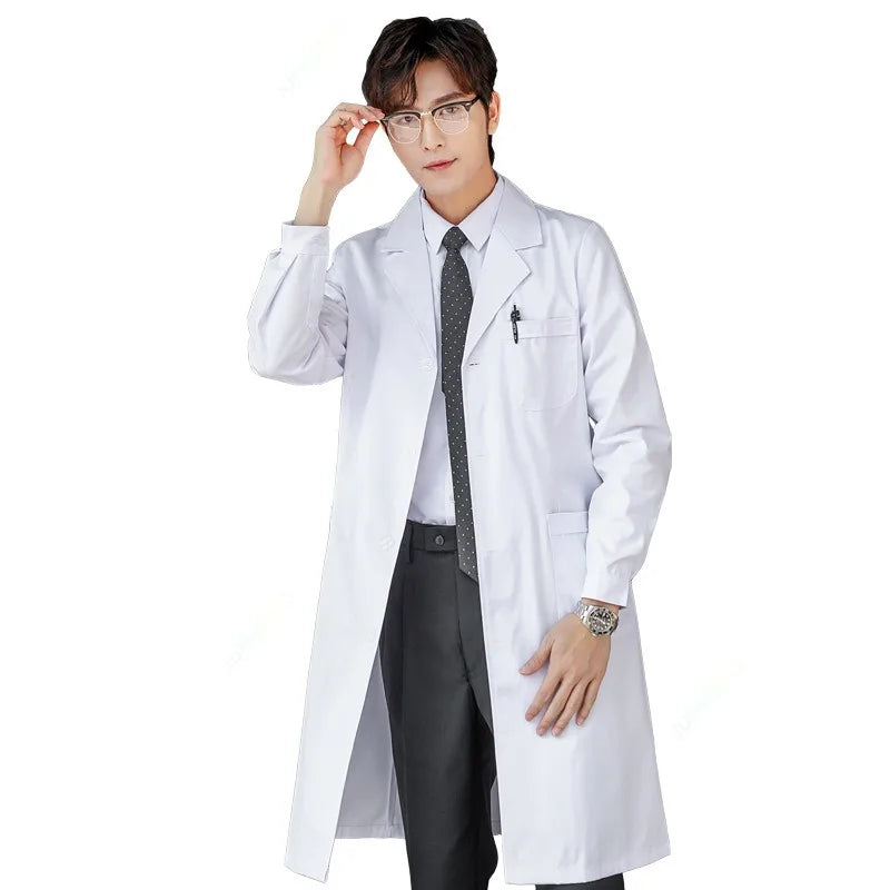 Doctor Nurse Dress Long Sleeve Medical Uniforms White Jacket ARCHE