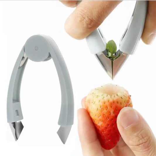 Stainless Steel Tomato Stem Strawberry Leaf Remover Pineapple Seed Cutter Fruit Shelling Tweezer Kitchen Machine Slicer Gadget - ARCHE