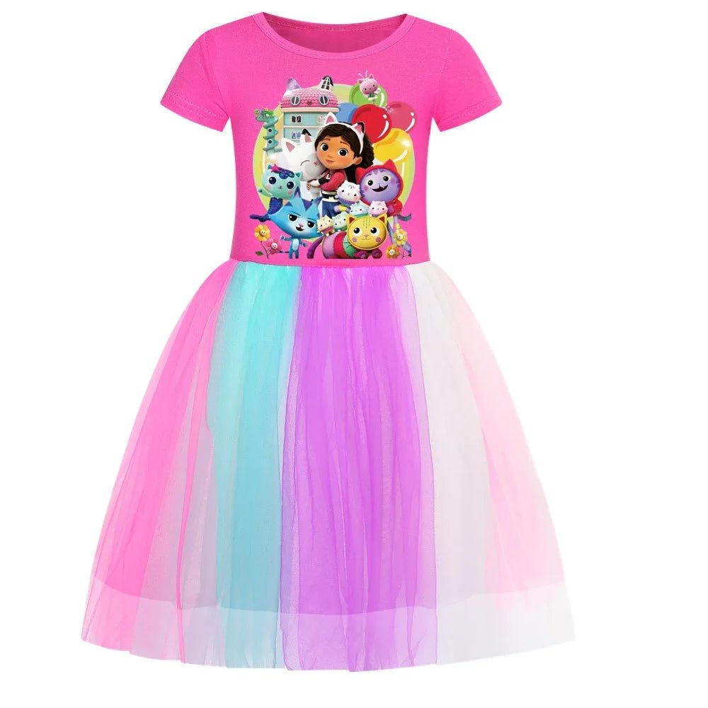 Summer Gabbys Dollhouse Kids Girls Princess Dress Wedding - ARCHE