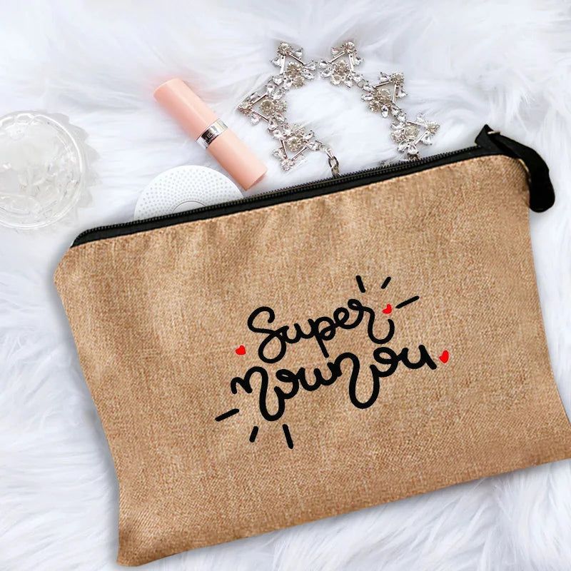 Women Makeup Bag Merci Maîtresse Teacher's Cosmetic Bag  Gift for Teacher - ARCHE